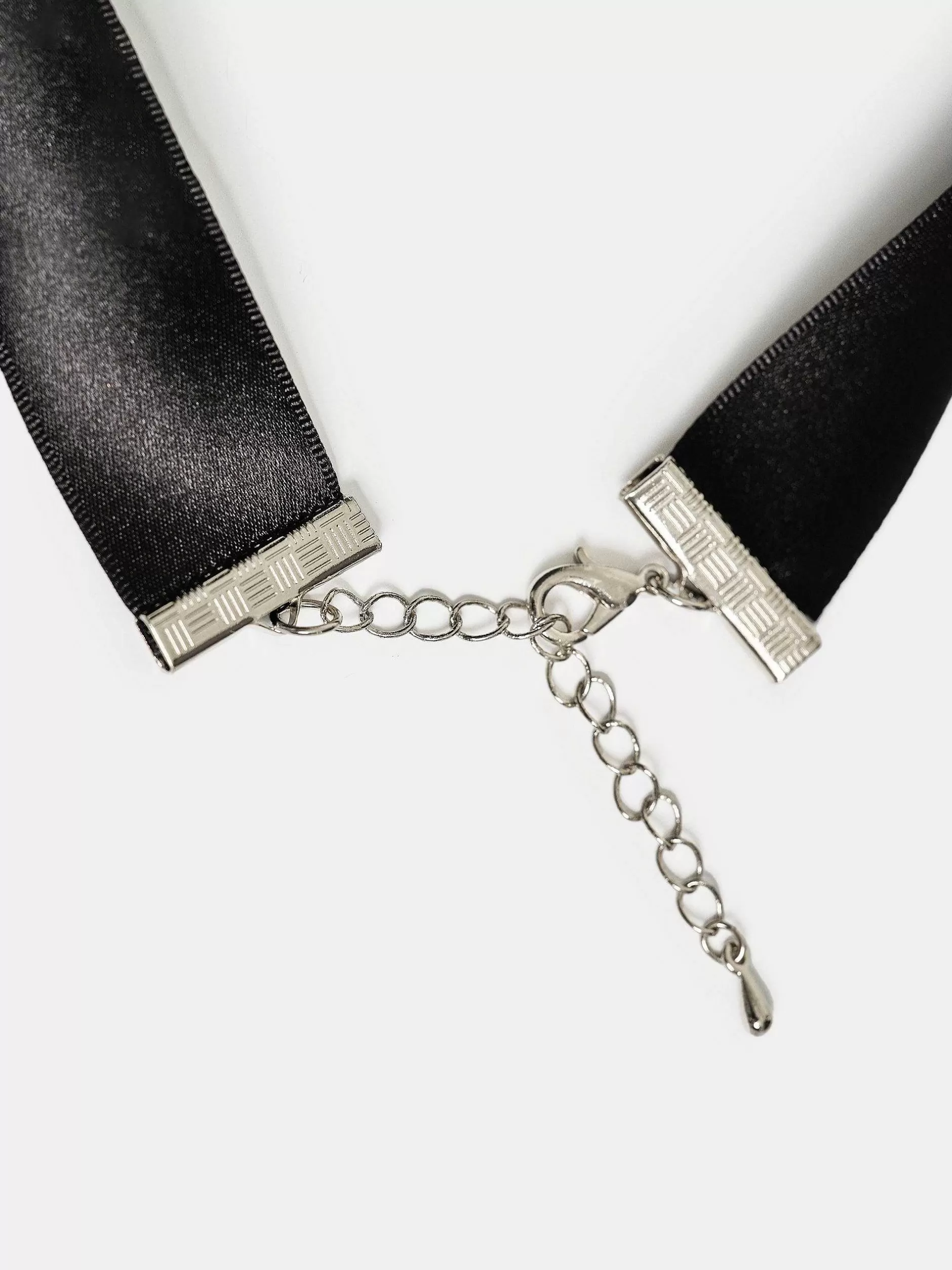 Hot Choker Met Satijnen Strik, Zwart Vrouwen Accessoires