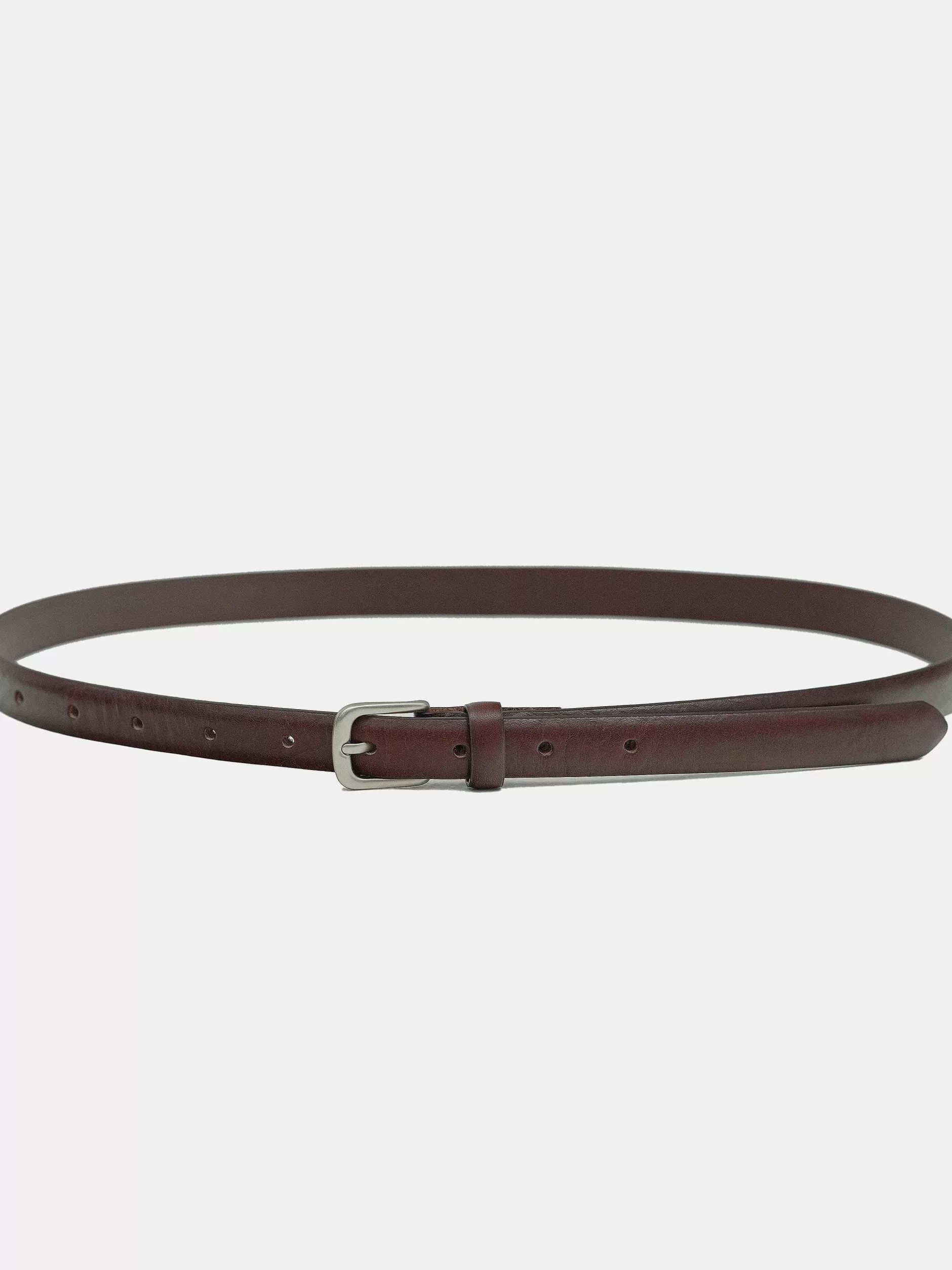 Cheap Dunne Leren Riem, Bruin Vrouwen Accessoires