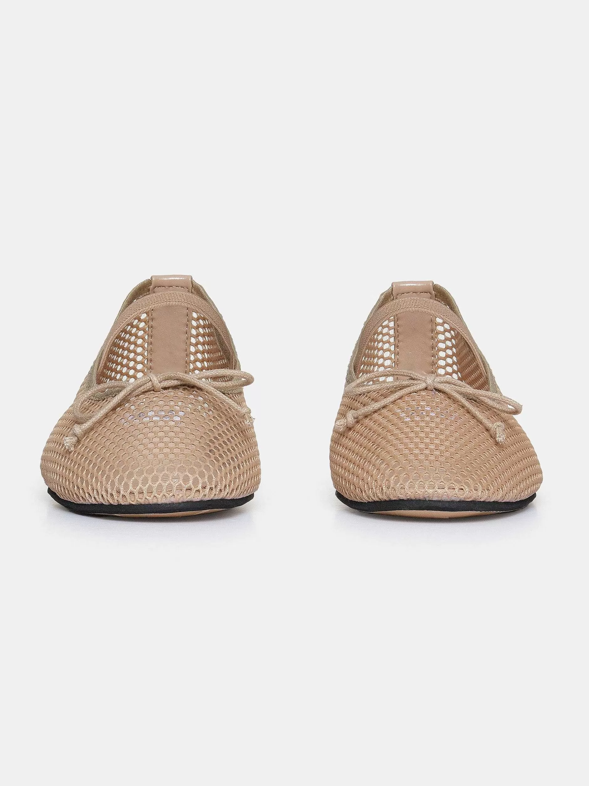 Best Mary Jane Mesh Ballerina'S, Taupe Vrouwen Schoenen En Tassen