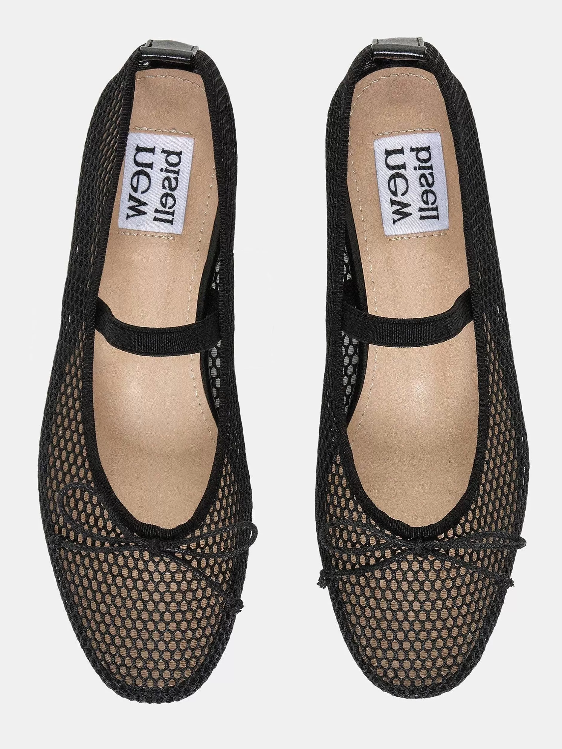 Store Mary Jane Mesh Ballerina'S, Zwart Vrouwen Schoenen En Tassen